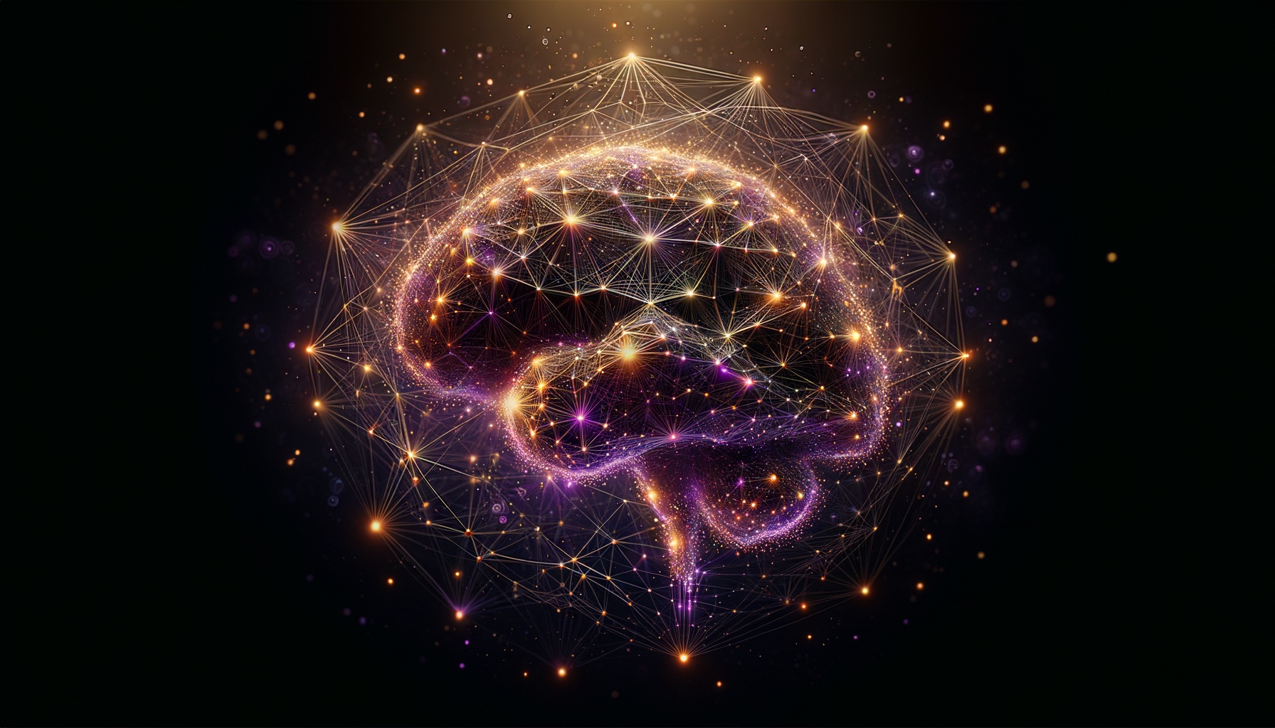 AI neural network visualization powering intelligent threat detection